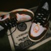 Custom Travis Scott Jordan 1 sneakers featuring Almighty sneaker crowns